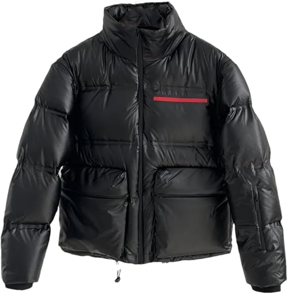 Mkjuuior Autumn and Winter Men's and Women's Stand Collar Down Jacket