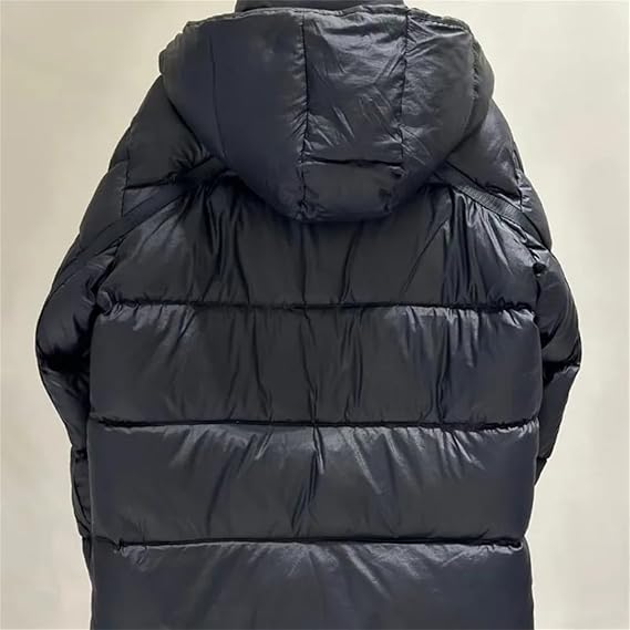 Mkjuuior Autumn and Winter Men's and Women's Hooded Down Jacket Casual Jacket